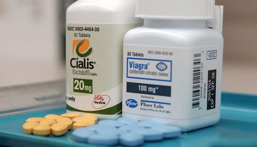 Cialis® and Viagra® bottles